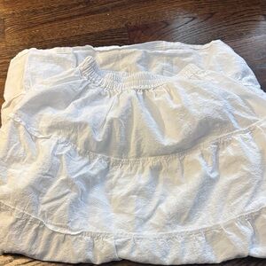 White Tiered Skirt